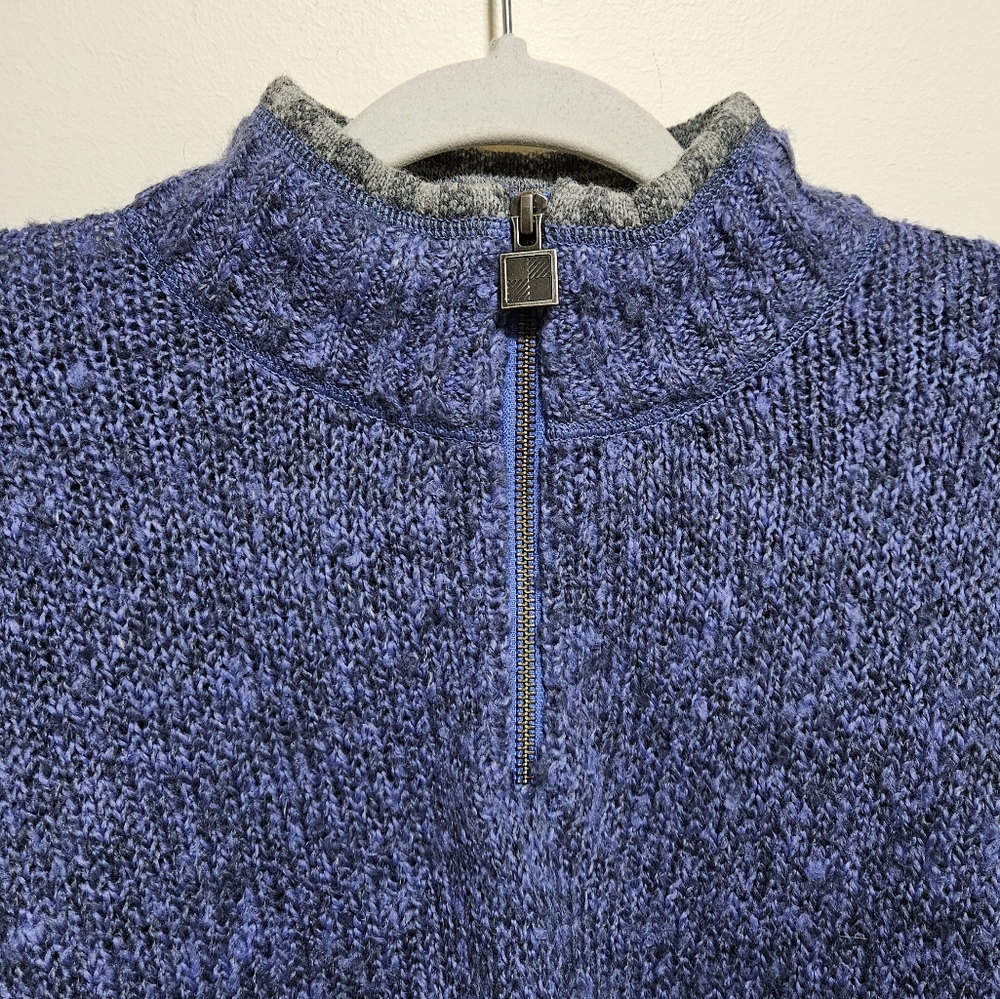 Woolrich Blue Vintage 90's Zip Pullover - Picture 5 of 5